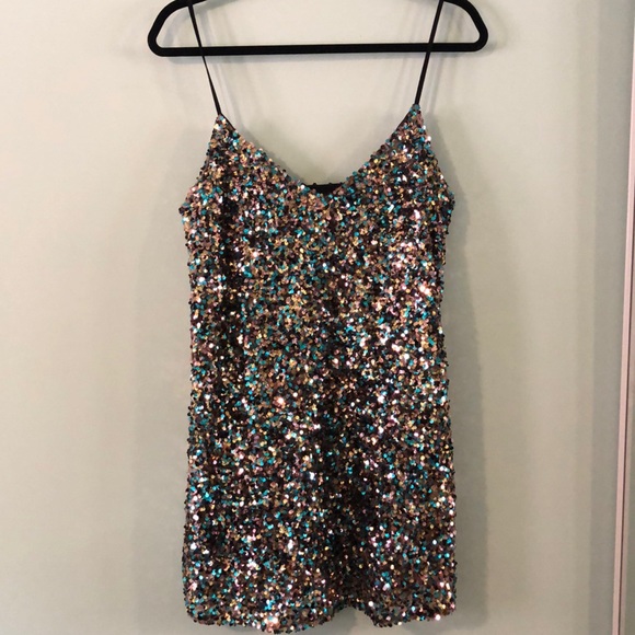 Olivaceous Dresses & Skirts - Sequin mini dress